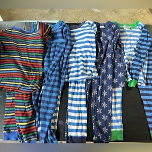 Hanna Andersson Lot 6 pairs GUC pajamas size 6-7